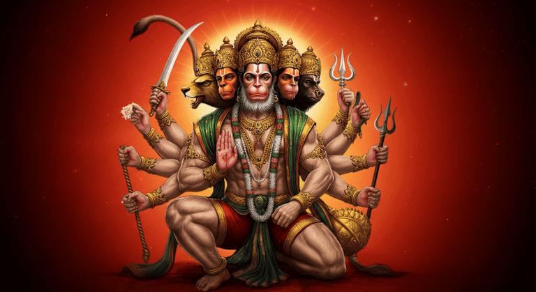 Read more about the article The Epic Tale of Panchmukhi Hanuman – A thrilling Story from a Hidden Chapter of Ramayana