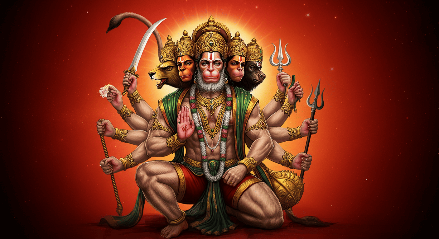 The Epic Tale of Panchmukhi Hanuman – A thrilling Story from a Hidden Chapter of Ramayana